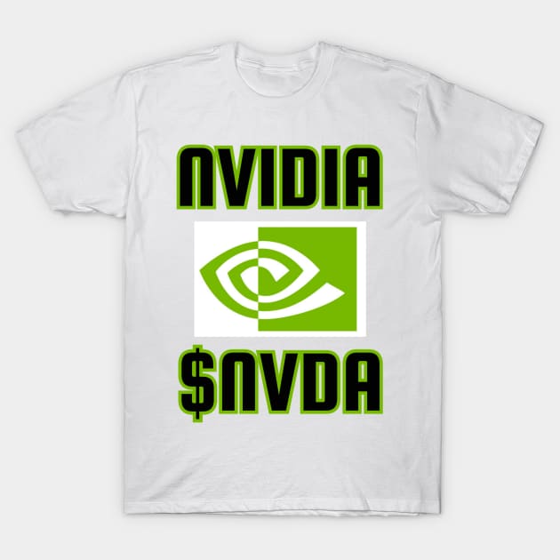 Nvidia $NVDA Buy Hold Stock T-Shirt by AtlanticFossils